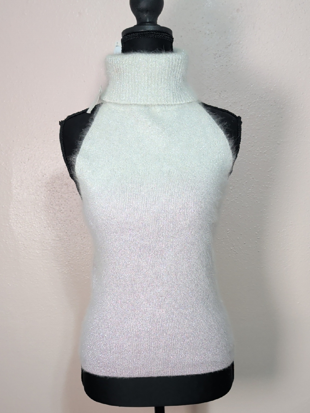 NWT Bebe Angora Blend Ombre Turtleneck Sweater Fluffy Large